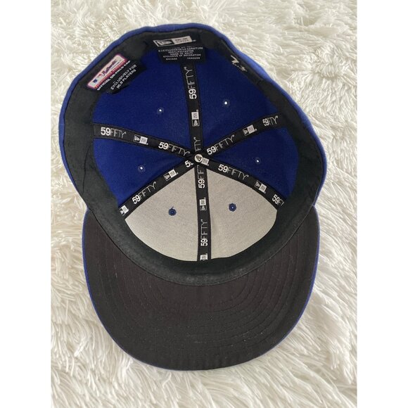 NEW ERA 59FIFTY Los Angeles Dodgers Blue Fitted Baseball Cap Size 7 1/2 - Picture 5 of 6
